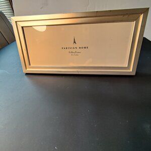 Picture Frame 10" x 4"  Parisian Gallery, in Brushed Silver for Tabletop or Hung